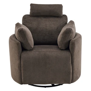 Manual Swivel Glider Recliner Chair with Adjustable Headrest and Removable Arm Pillows, Degree Rocking Armchair Manual Swivel Glider Recliner Chair with Adjustable Headrest and Removable Arm Pillows, Degree Rocking Armchair