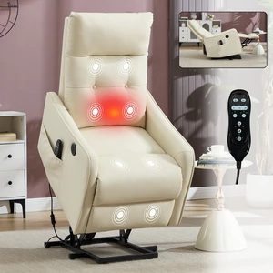 Single Motor Power Lift Recliner Chair with Massage and Heat for Elderly, Heavy Duty Motion Mechanism and One USB Single Motor Power Lift Recliner Chair with Massage and Heat for Elderly, Heavy Duty Motion Mechanism and One USB