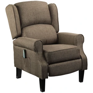 Massage Recliner Sofa with Heat Function, Remote Control, Brown, Polyester, Recliners Massage Chairs Massage Recliner Sofa with Heat Function, Remote Control, Brown, Polyester, Recliners Massage Chairs