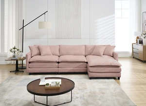108 Inch L-Shaped Modular Frame Chenille Fabric Sofa, Featuring Design That Adapts Any Interior Space Delivering 108 Inch L-Shaped Modular Frame Chenille Fabric Sofa, Featuring Design That Adapts Any Interior Space Delivering