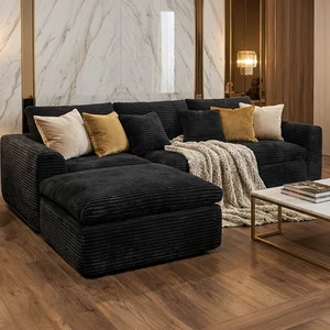 108 Inch High Resilience Sponge Sofa with Density, Double Layer Cloud Like Cushions Multiple Combination Options 108 Inch High Resilience Sponge Sofa with Density, Double Layer Cloud Like Cushions Multiple Combination Options