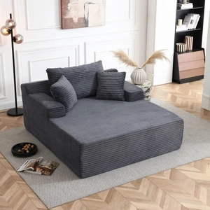 56 Inch Chaise Lounge Indoor, Chaise Lounge Chair with Pillows for Living Wide Arms Corduroy Fabric High Density Foam 56 Inch Chaise Lounge Indoor, Chaise Lounge Chair with Pillows for Living Wide Arms Corduroy Fabric High Density Foam