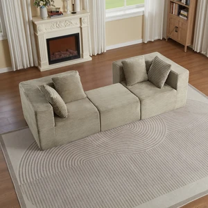 Couches for Living, Modular Sectional Sof, Camel, Corduroy, Sofas Couches for Living, Modular Sectional Sof, Camel, Corduroy, Sofas