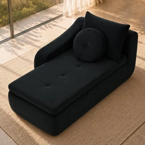 66 Inch Left Facing Chaise Lounge with Double Cushioned Seat, Tufted Button Design Two Back Cushions for Study Living 66 Inch Left Facing Chaise Lounge with Double Cushioned Seat, Tufted Button Design Two Back Cushions for Study Living