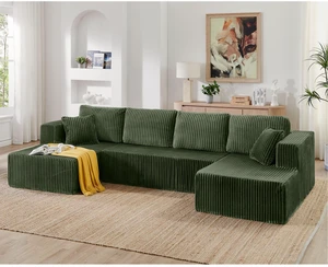 Shape Modular Sectional Sofa, Compressed Sectional Sofa Corduroy Couch Sleeper for Living Compressed Couch Space Shape Modular Sectional Sofa, Compressed Sectional Sofa Corduroy Couch Sleeper for Living Compressed Couch Space