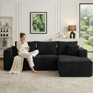 96 Inch Modular Sectional Sofa with l Shape Chaise, Sectional Couches for Living and DIY Frameless Cloud Couch 96 Inch Modular Sectional Sofa with l Shape Chaise, Sectional Couches for Living and DIY Frameless Cloud Couch
