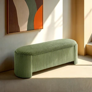 Bench Built in Storage Compartment Green Finish Primary Living, Corduroy and Engineered Wood, Storage Benches Bench Built in Storage Compartment Green Finish Primary Living, Corduroy and Engineered Wood, Storage Benches