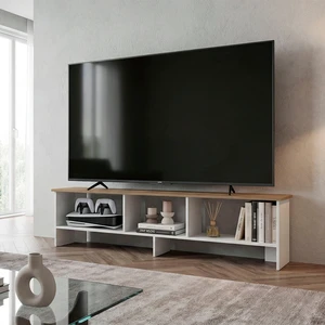 TV Stand with Open Storage Shelf, Oak, Particle Board, TV Entertainment Furniture TV Stand with Open Storage Shelf, Oak, Particle Board, TV Entertainment Furniture