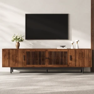 78 Inch TV Stand for Tvs, TV Console for Living Media Console with Soft Closing Hinges Adjustable Shelves Stand 78 Inch TV Stand for Tvs, TV Console for Living Media Console with Soft Closing Hinges Adjustable Shelves Stand