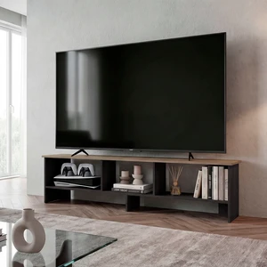 TV Stand with Open Storage Shelf, Wenge, Particle Board, TV Entertainment Furniture TV Stand with Open Storage Shelf, Wenge, Particle Board, TV Entertainment Furniture
