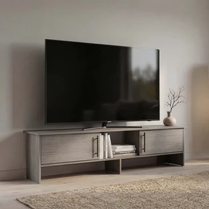 TV 65 Inch Stand with Storage Cabinets, Media Console Entertainment Center with Open Shelves for Living, Gray Wash TV 65 Inch Stand with Storage Cabinets, Media Console Entertainment Center with Open Shelves for Living, Gray Wash