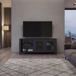 Hudson TV 65 Inch Stand with Storage Cabinets, Media Console Entertainment Center with Open Shelves for Living, Wenge Hudson TV 65 Inch Stand with Storage Cabinets, Media Console Entertainment Center with Open Shelves for Living, Wenge
