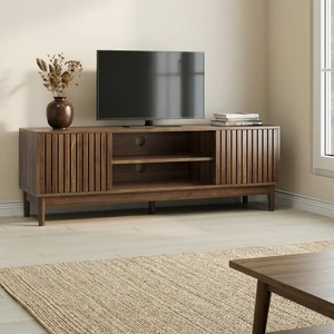 55 Inch TV Stand, Mid-Century TV Stand Suitable for 65 Inch Tvs Entertainment Center with Storage Space Media Console 55 Inch TV Stand, Mid-Century TV Stand Suitable for 65 Inch Tvs Entertainment Center with Storage Space Media Console