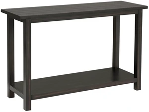 Entryway Sofa Console Table, Distressed Java, Distressed Black, Engineered Wood and Pine Entryway Sofa Console Table, Distressed Java, Distressed Black, Engineered Wood and Pine