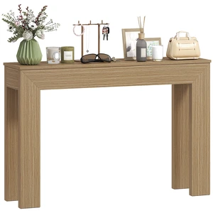Entryway Table, 47 Inch Narrow Console Table for Entryway Sofa Behind Couch Living, Natural Wood Wash, Particle Board Entryway Table, 47 Inch Narrow Console Table for Entryway Sofa Behind Couch Living, Natural Wood Wash, Particle Board