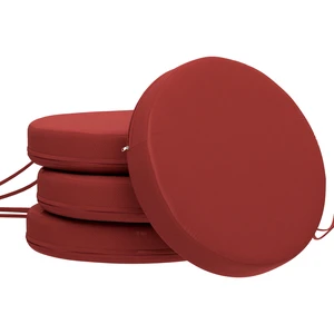 Outdoor Chair Cushions Set, Round Seat Cushions for Dining Chairs Bistro with Machine Washable Cover Inchx Wine Outdoor Chair Cushions Set, Round Seat Cushions for Dining Chairs Bistro with Machine Washable Cover Inchx Wine