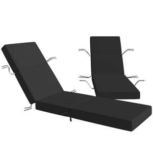 Set Chaise Lounge Cushion, 4 Inch Outdoor Lounge Chair Cushions with Non-Slip Ties Water Resistant and Fade Resistant Set Chaise Lounge Cushion, 4 Inch Outdoor Lounge Chair Cushions with Non-Slip Ties Water Resistant and Fade Resistant
