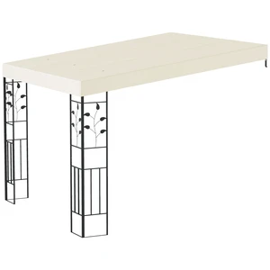 10 Outdoor Pergola Canopy, Metal Patio Canopy with Weather Resistant Fabric and Drainage Holes for Garden Beach 10 Outdoor Pergola Canopy, Metal Patio Canopy with Weather Resistant Fabric and Drainage Holes for Garden Beach