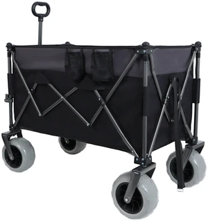 Inchx 4 Inch All Terrain Balloon Wheels Heavy Duty Folding Wagon Cart 480 LBS Capacity, Conquers Sand and Rough Terrain Inchx 4 Inch All Terrain Balloon Wheels Heavy Duty Folding Wagon Cart 480 LBS Capacity, Conquers Sand and Rough Terrain