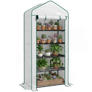 5 Tier Mini Greenhouse, Inchx 19.3 Inch Small Portable Greenhouse with Reinforced Cover Roll Zippered Door 5 Tier Mini Greenhouse, Inchx 19.3 Inch Small Portable Greenhouse with Reinforced Cover Roll Zippered Door