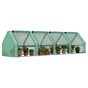 12 3 Mini Greenhouse with Zippered Doors and Roll Windows, Portable Plant with Cover Water Resistant Protected 12 3 Mini Greenhouse with Zippered Doors and Roll Windows, Portable Plant with Cover Water Resistant Protected