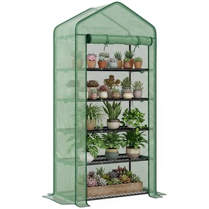 5 Tier Mini Greenhouse, Inchx 19.3 Inch Small Portable Greenhouse with Reinforced Cover Roll Zippered Door 5 Tier Mini Greenhouse, Inchx 19.3 Inch Small Portable Greenhouse with Reinforced Cover Roll Zippered Door