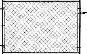 Adjustable Chain Link Walk Gate Kit, Round Corner Frame Design Heavy Duty PVC Steel Outdoor Fencing Gate DIY Fit Adjustable Chain Link Walk Gate Kit, Round Corner Frame Design Heavy Duty PVC Steel Outdoor Fencing Gate DIY Fit