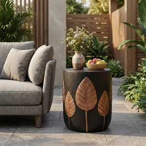 Outdoor Weight Side Table, Copper, Magnesium Oxide