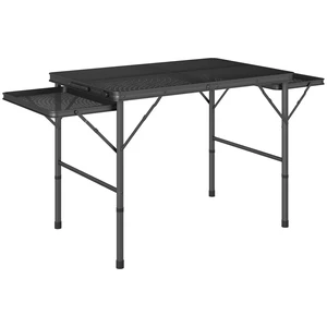 Folding Grill Table, 4.5 ft Portable Camping Table with Wing Panels Height Adjustable Metal Outdoor for Picnic Bbq Folding Grill Table, 4.5 ft Portable Camping Table with Wing Panels Height Adjustable Metal Outdoor for Picnic Bbq