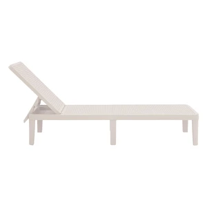 Lounger Outdoor, Cream, Plastic, Patio Seating Lounger Outdoor, Cream, Plastic, Patio Seating