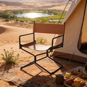 21 Inches Leather Director Chair Heavy Duty Folding Camping Chair for Adults, Sports Lawn Outdoor Fishing Courtyard 21 Inches Leather Director Chair Heavy Duty Folding Camping Chair for Adults, Sports Lawn Outdoor Fishing Courtyard