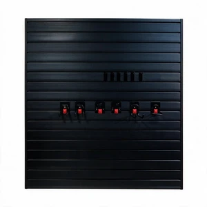 PVC Slatwall Panel Kit, 4 ft Wall Storage System with Safety Lock Hooks Lightweight Water Resistant Panels Hidden PVC Slatwall Panel Kit, 4 ft Wall Storage System with Safety Lock Hooks Lightweight Water Resistant Panels Hidden