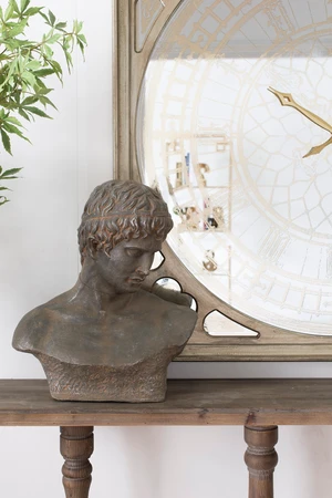 19 9x22.5 Inch Atticus Bust, Sculpture, Antique Brown, Magnesium Oxide 19 9x22.5 Inch Atticus Bust, Sculpture, Antique Brown, Magnesium Oxide
