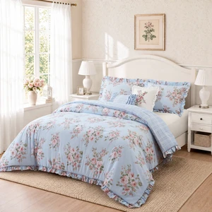 Twin Comforter Set, Blue Multi, Microfiber, Bedding Sets Twin Comforter Set, Blue Multi, Microfiber, Bedding Sets