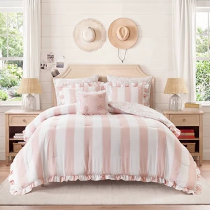 Full Queen Comforter Set, Pink, Microfiber, Bedding Sets Full Queen Comforter Set, Pink, Microfiber, Bedding Sets