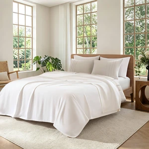 King Blanket, Micro Herringbone, White, Cotton, Blankets Pillows King Blanket, Micro Herringbone, White, Cotton, Blankets Pillows