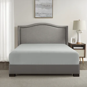 Queen Microfiber Coolmax Solid Fitted Sheet, Grey, Polyester, Sheets Pillowcases Queen Microfiber Coolmax Solid Fitted Sheet, Grey, Polyester, Sheets Pillowcases