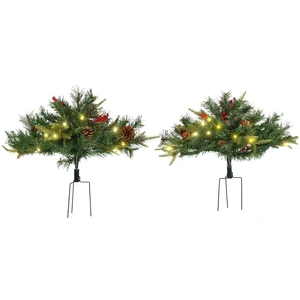 2 ft 22 Inch Pack Prelit Artificial Christmas Tree Cordless with Branches, LED Lights Berries Cones for Outdoor 2 ft 22 Inch Pack Prelit Artificial Christmas Tree Cordless with Branches, LED Lights Berries Cones for Outdoor