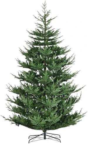 9 Foot Artificial Christmas Tree, Hinged Xmas Tree with Realistic Branches Steel Base Auto Open, Green, Plastic 9 Foot Artificial Christmas Tree, Hinged Xmas Tree with Realistic Branches Steel Base Auto Open, Green, Plastic