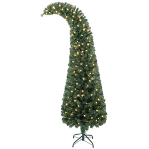 6 ft Prelit Whimsical Christmas Tree, Slim High Mountain Fir Holiday Decor with Leds and Modes Xmas Tree with Tips 6 ft Prelit Whimsical Christmas Tree, Slim High Mountain Fir Holiday Decor with Leds and Modes Xmas Tree with Tips