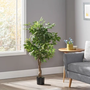 Artificial Tree, Green, Iron and Plastic, Flowers Plants Artificial Tree, Green, Iron and Plastic, Flowers Plants