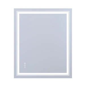 36 30 in LED RGB Mirror with RGB Lighting, Defogger and Dimmable Color Temperature Frameless Design ETL Listed, Silver 36 30 in LED RGB Mirror with RGB Lighting, Defogger and Dimmable Color Temperature Frameless Design ETL Listed, Silver