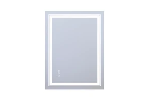 32 24 in LED Mirror with Defogger and Dimmable, Color Temperature Frameless Design ETL Listed, Silver, Tempered Glass 32 24 in LED Mirror with Defogger and Dimmable, Color Temperature Frameless Design ETL Listed, Silver, Tempered Glass