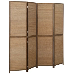 Divider, Tall Folding Privacy Screen 4 Panel Hand Woven Bamboo Wall Partition for Separation Portable Freestanding Wall Divider, Tall Folding Privacy Screen 4 Panel Hand Woven Bamboo Wall Partition for Separation Portable Freestanding Wall