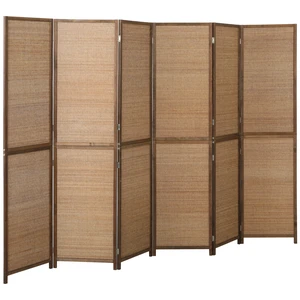 Divider, Tall Folding Privacy Screen 6 Panel Hand Woven Bamboo Wall Partition for Separation Portable Freestanding Wall Divider, Tall Folding Privacy Screen 6 Panel Hand Woven Bamboo Wall Partition for Separation Portable Freestanding Wall