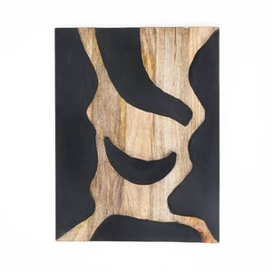 Wall Art Spaces Handcrafted Wooden Wall Decor 16, Black Brown, Wood, Décor Wall Art Spaces Handcrafted Wooden Wall Decor 16, Black Brown, Wood, Décor