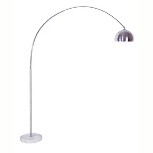 85 Inch Tall Metal Floor Lamp with Marble Base, Arch Design, White, Lighting Lamps 85 Inch Tall Metal Floor Lamp with Marble Base, Arch Design, White, Lighting Lamps