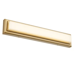 24 Inches Integrated LED Vanity Light Bar, Antique Brass, Steel, Lighting 24 Inches Integrated LED Vanity Light Bar, Antique Brass, Steel, Lighting