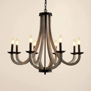 35.04 Inch 8 Light and Withered Vine Metal Chandelier, Bulb Not Included, Black, Iron, Lighting Lamps 35.04 Inch 8 Light and Withered Vine Metal Chandelier, Bulb Not Included, Black, Iron, Lighting Lamps