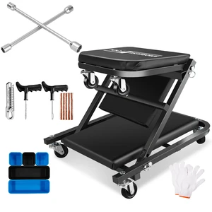 Mechanic Car Creeper 36 Inches Mode Seat 330 LBS Capacity, Foldable Adjustable Rolling Folding with 6 pcs Wheels Roller Mechanic Car Creeper 36 Inches Mode Seat 330 LBS Capacity, Foldable Adjustable Rolling Folding with 6 pcs Wheels Roller